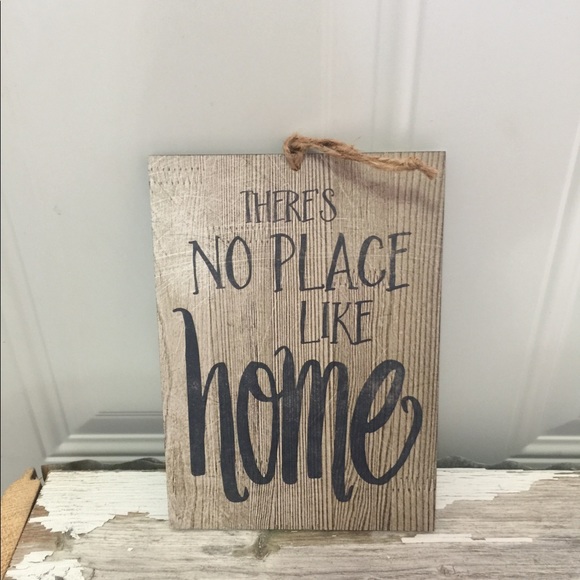 NWT No Place Like Home Wooden Sign - Picture 2 of 3
